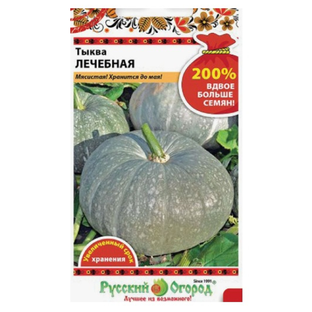 семена Тыква РУССКИЙ ОГОРОД Лечебная 4г 200%